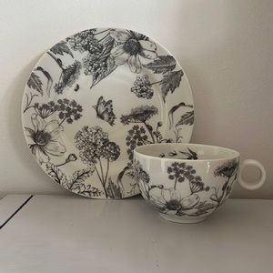 3/$30 Brand new H&M home porcelain cup and plate with delicate details